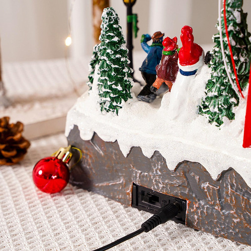 H Iglesia De Navidad Escena De Nieve De Invierno Casa De