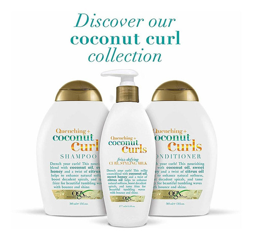 Ogx Amortiguamiento De Coco Plus Crema Rizos Curl Defying St