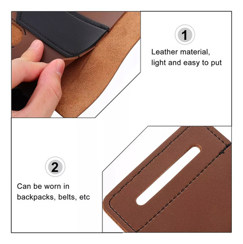 Funda Multiherramienta, Organizador De Bolsillo Edc De Cuero