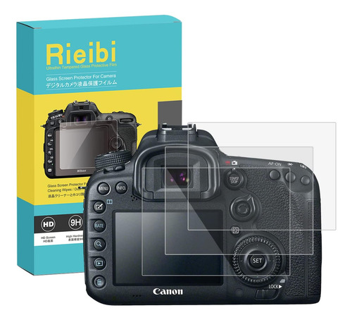(3 Paquetes) Protector De Pantalla Rieibi Para Cámara Canon