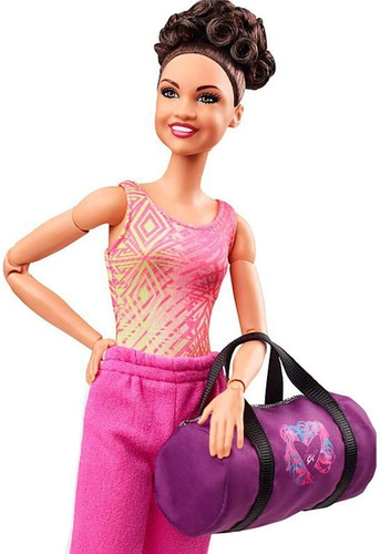 Imagem 3 de 8 de Boneca Barbie Collector Laurie Hernandez Made To Move 2018