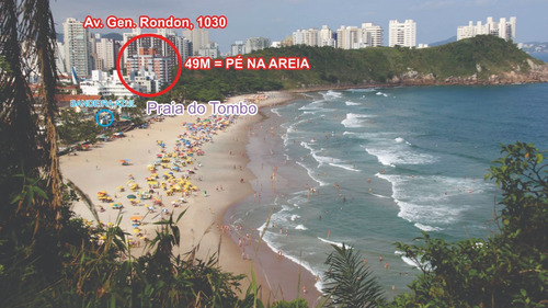 Cobertura Luxuosa, Pé Na Areia - Exclusividade Na Praia Do Tombo, Guarujá, A Mais Premiada Com Bandeira Azul No Brasil