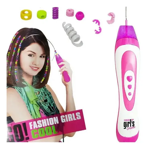 Kit De Chaquiras Con Trenzador Para Cabello