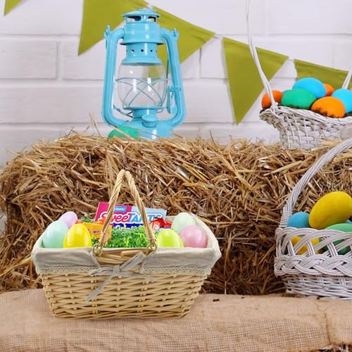 Cornucopia Brands - Cesta De Mimbre Rectangular Con Asas (n