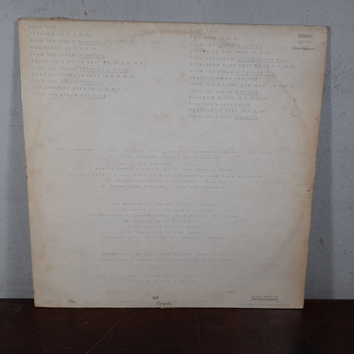 Imagem 2 de 6 de Vinil Lp M. U. The Best Of Jethro Tull Bom Estado