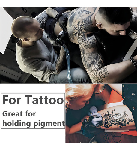 400pcs Anillos De Tatuaje Desechables Anillo Tazas De Pegame