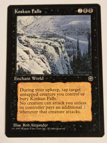 Carta Magic Koskun Falls [homeland] Mtg Enchant World