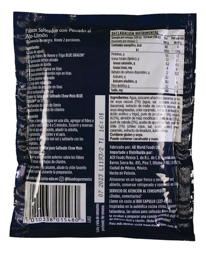 Salsa Para Salteado Blue Dragon Chow Mein 120g