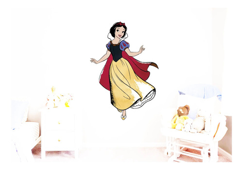 Vinilo Adhesivo Pared Blancanieves Disney 100cms Full Color