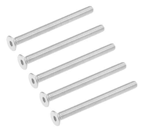 5 Pernos Cabeza Plana De Máquina M8x100mm Tornillos Fijación