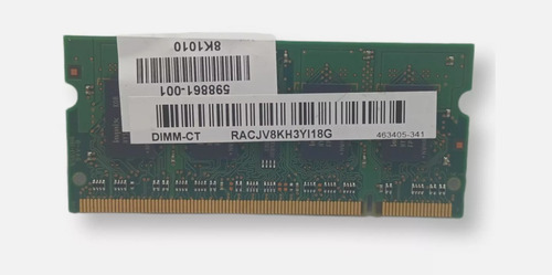Memoria Ram Sodimm 1gb Qimonda Lightweight Ddr2 667mhz Verde (Reacondicionado)