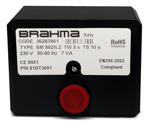 Programador De Combustão Brahma Sm592n.2 Tw5 Ts10 230v