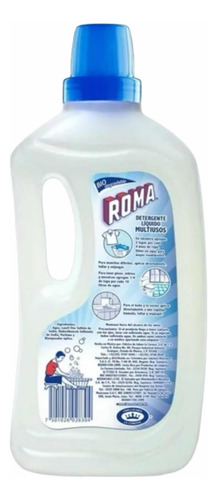Pack 3x Detergente Líquido Biodegradable Roma Multiusos 1 L