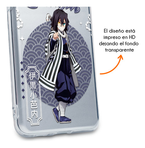 Funda Para Infinix Obanai Anime Anticaídas Demon Slayer Case Obanai Hot 30i