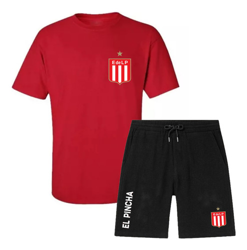 Remera + Short - Estudiantes - Escudo / Fútbol / Logo Pincha