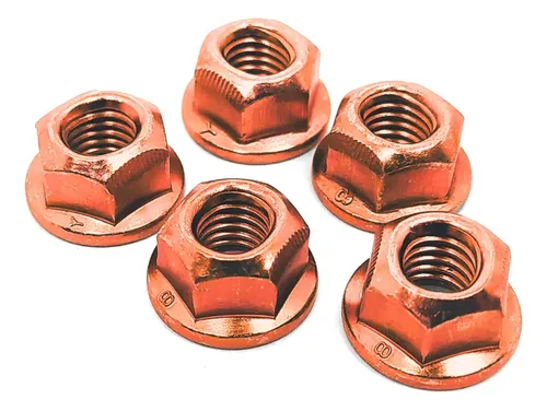 Kit 5 Porcas Cobre 8mm Coletor Escape Montana Meriva | MercadoLivre