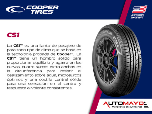 Set 2 Llantas Cs1 Cooper 185/60r15 84t Sl