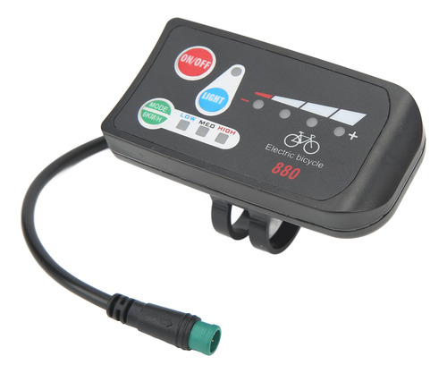 Medidor Ligero Abs Con Pantalla Led Para Bicicleta Eléctrica