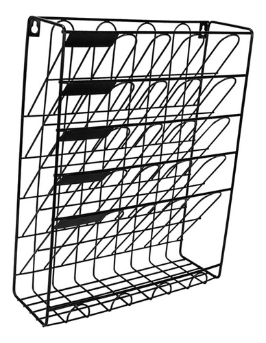 Estante For Archivos De 6 Niveles Montado En La Pared 1