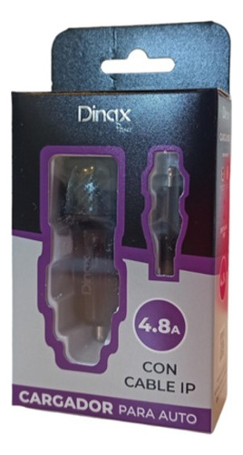 Pack X5 Cargador Para Auto Doble Usb + Cable Ipho Lightning 