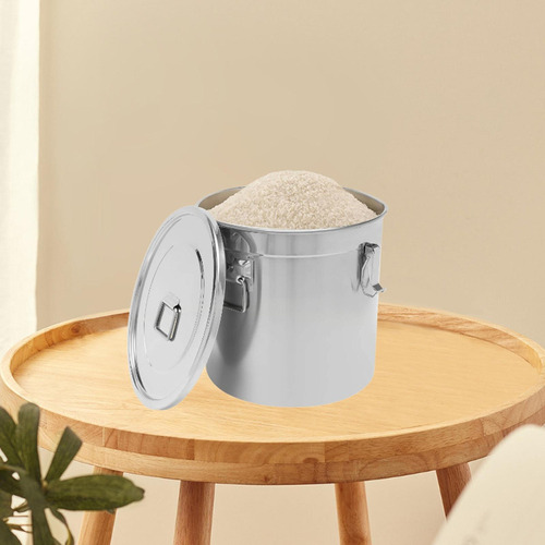 Yn Cubo De Acero Inoxidable Para Almacenamiento De 6 Litros