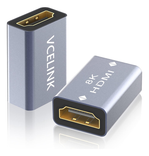 Vcelink Acoplador Hdmi 8k, Hdmi 2.1 Hembra A Hembra Adaptad.