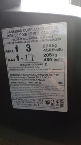 Moto De Agua Sea-doo Spark 3up 900 Ho Ibr 0km