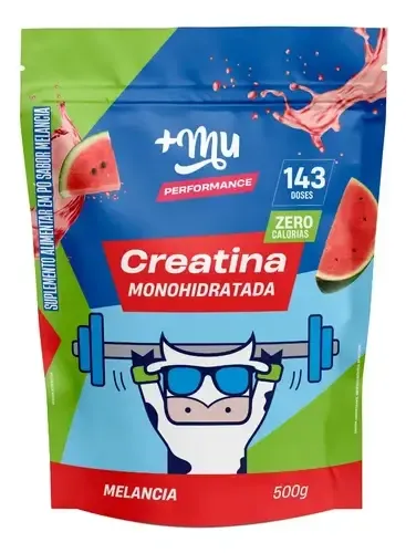 Creatina Mais Mu Sabor Melancia 100% Pura Mais Força e Desempenho...