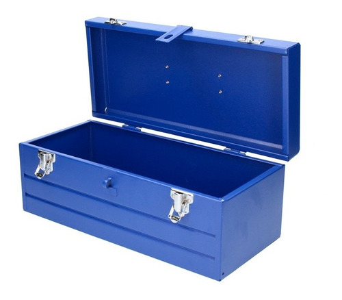 Caja Porta Herramientas Metálica Con Pintura Electrostatica Color Azul