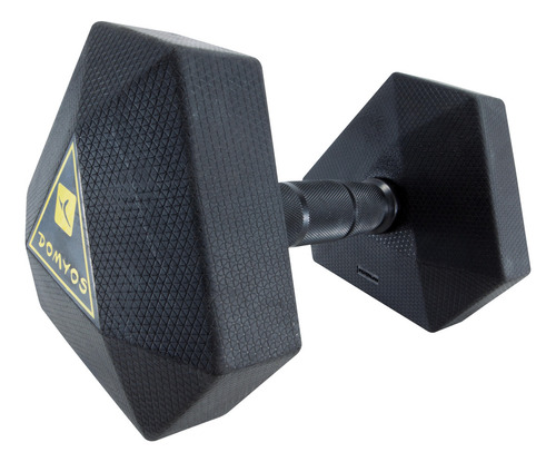Mancuerna Hexagonal 10 Kg Musculación Cross Fitness Corength Color Negro