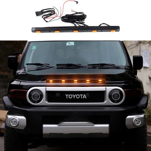 5piezas Luces De Parrilla Y Capó Led Para Toyota Fj Cruiser