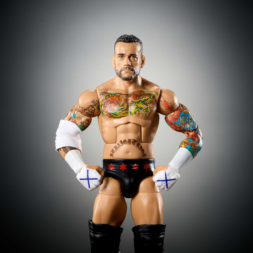Boneco De Ação Mattel Wwe Elite Cm Punk Series #115 15cm