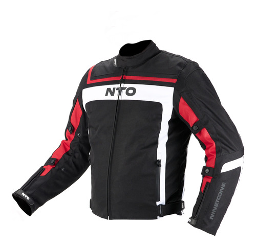 Campera Moto Cordura Nto Fuse Evo Negro Rojo Motoscba