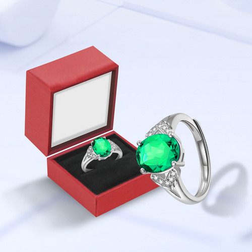 Anillo De Salud De Esmalte Luminoso E, Elegante Y Moderno, A
