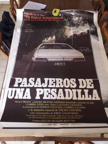 Poster Afiche Pasajeros De Una Pesadilla Original Lp Leer