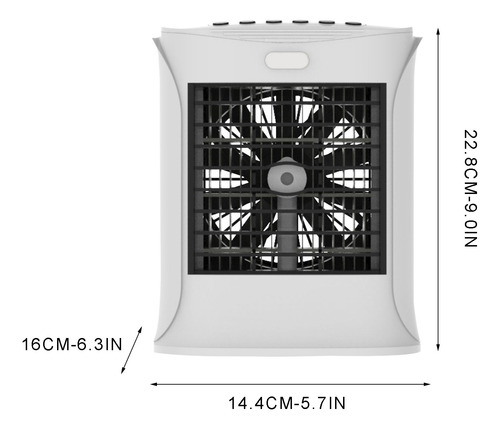 Ventilador Portátil De Escritorio, Aire Acondicionado, Ofici
