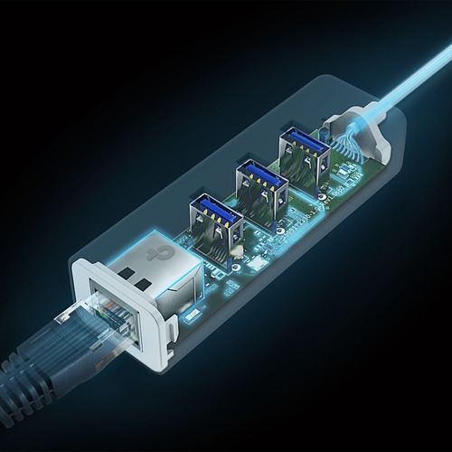 Hub Usb C Con 3 Puertos + Ethernet Gigabit Tp-link Ue330c