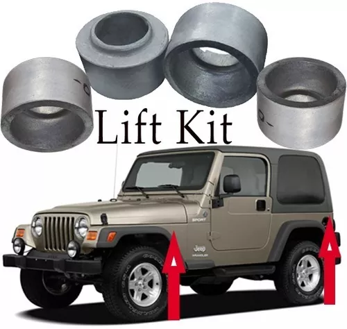 Lift Kit Aumentos 2 Pulgadas Jeep Wrangler Tj 1996 - 2006