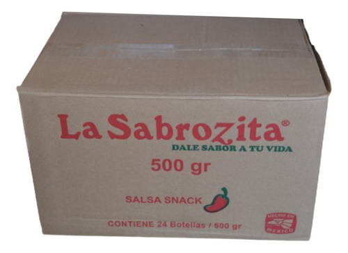 Caja De Salsa Sabrozita Con 24 Botellas De 515ml C/u
