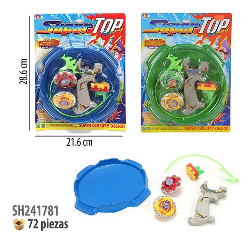 6 Trompo Beyblade Niño Economico Juguete Mayoreo Bolo Full Color Multicolor