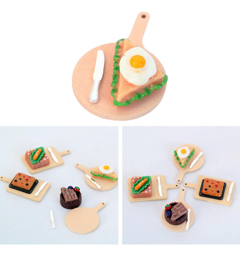 Mini Juego De Comida Para Muñecas, Sandwich De Huevo