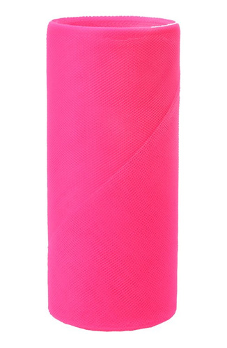 Falk Tejidos Llc 6 inches X 25 yards Enlace Rosa Tul Carr.