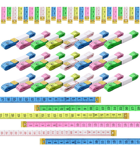 50 Pieza Cinta Sastre Colorida 60  Metrica Doble