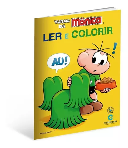 Colorir Monica - Colorir Turma da Monica - Brinquedos de Papel