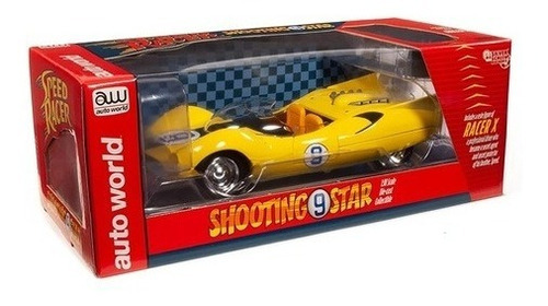 Speed Racer Shooting Star #9 With Speed X Figure  # Awss125 Color Amarillo