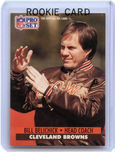 Tarjeta De Novato De Bill Belichick 1991 Pro Set 126 Clevela