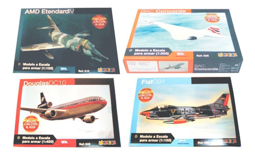 Imagen 3 de 8 de 4 Maquetas Para Armar De Aviones Modelex + 1 Pegamento