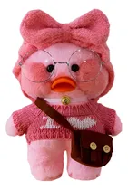 Comprar Peluche Pato Lalafanfan Rosa Con Ropa Y Accesorios 30 Cm