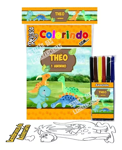 20 Livros Revistinha Pintar Colorir Canetinha + Cobra Maluca