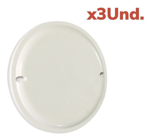 Tapa Redonda Ciega 4  Pvc (3und.)